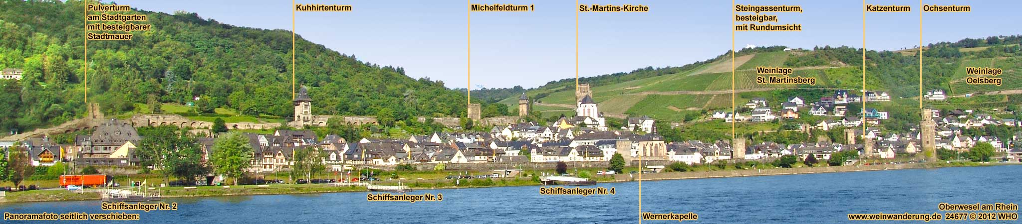 Oberwesel Panoramafoto